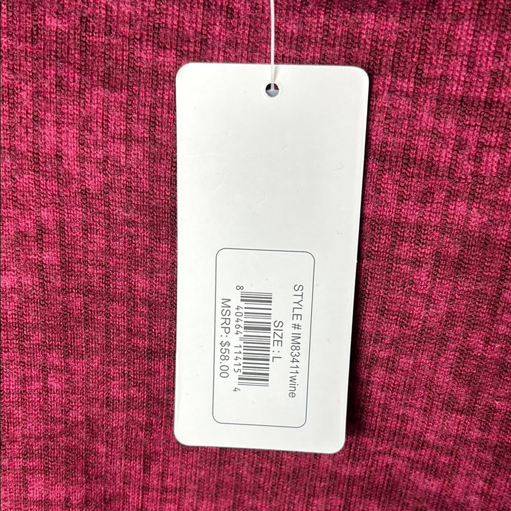 Isaac Mizrahi Casual Burgundy NWT  Lounge Set Burgundy Wine Color - Picture 5 of 16